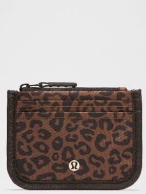 Lululemon Leopard Print Card Holder Wallet - with matching sling.